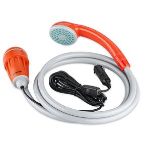 Suaoki ポータブルシャワー アウトドアシャワー 12v専用 軽量 コンパクト 簡易 携帯便利 海水浴 洗車 キャンプ レジャー 災害など多用途に ジグソー レビューメディア