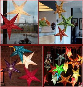 Yihiro ペーパー オーナメント 吊り下げ 立体 星 飾り付け 子供 部屋 店舗 パーティー や クリスマス に Ledキャンドル付き 全5色 45cm 5色セット ジグソー レビューメディア Yihiro ペーパー オーナメント 吊り下げ 立体 星 飾り付け 子供 部屋 店舗 パーティー や クリスマス に Ledキャンドル付き 全5色 45cm 5色セット ジグソー レビューメディア