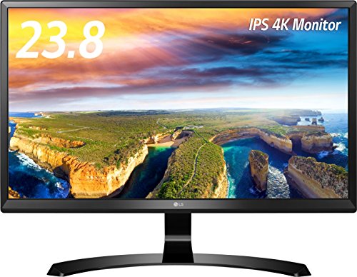 4kディスプレイです スピーカーが付いていないのは要注意です Lg 24ud58 B ディスプレイ モニター 4k 23 8インチ Ips 非光沢 ブラック Hdcp2 2対応 Hdmi2 0 2のレビュー ジグソー レビューメディア