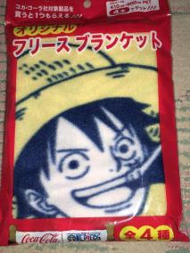 コカコーラ ワンピース オリジナル フリースブランケット ルフィー ジグソー レビューメディア