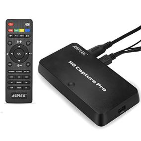 あまりこだわらずにとりあえず録画するならばあり アップグレード2 0版 Agptek 1080p Hdmiビデオキャプチャー ストリーミングゲームキャプチャー リモコン付き スケジユール録画 画質調整 録画分割 Hdmi Ypbpr入力 Av入力 Nintendo Switch Ps4およびps3 Xbox One