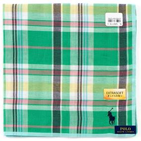 ポロ ラルフローレン ハンカチ Polo Ralph Lauren Handkerchief 48 48cm ハンカチーフ レディース ライトグリーン ジグソー レビューメディア