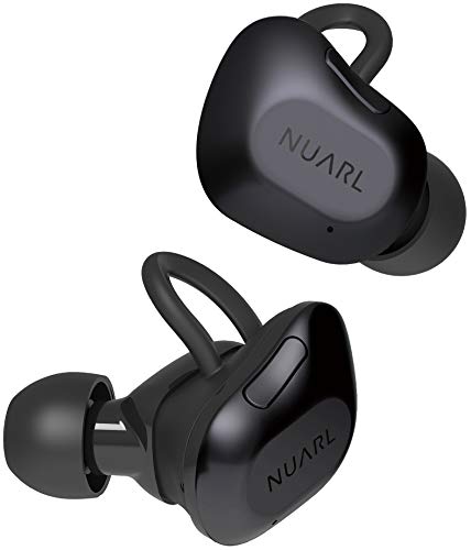 長時間再生のワイヤレスイヤレシーバー - NUARL 完全ワイヤレス Bluetoothイヤホン（ブラックメタル）ヌアール NT01AX