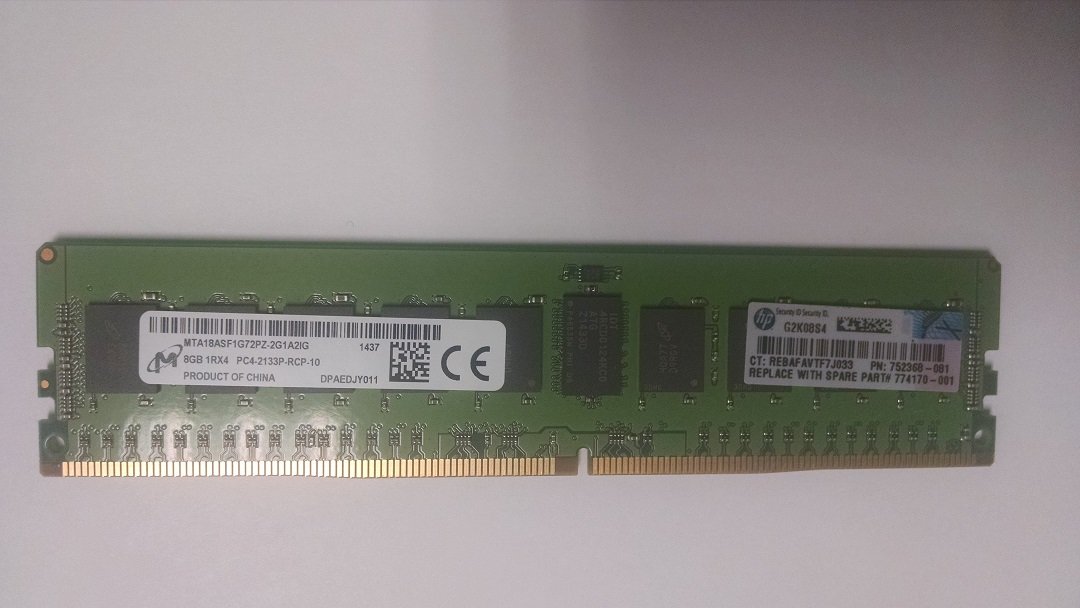 Barrette mémoire HP 16 Go PC4 1RX4 2666 Mhz (840757-091