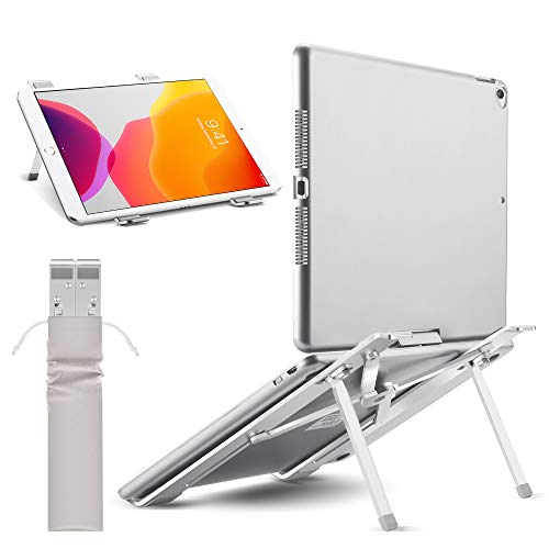 軽くて強靭 疲れ知らずなノートパソコンスタンド 改良版 僅か180ｇ ノートパソコン スタンド Pcスタンド 折りたたみ式 ラップトップスタンド アルミ製 4段の高さ調節可能 持ち運びに便利 優れた放熱性 ノート Pc Ipad Macbook Macbook Pro 等 8 17 3インチに