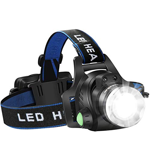 明るいヘッドランプ - ヘッドライト USB充電式 LEDヘッドランプ 防水 軽量 高輝度T6 LED 4モ一ド 人感センサ一機能付き 角度