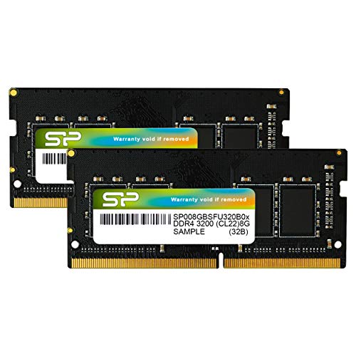NASテスト用として - シリコンパワー ノートPC用メモリ DDR4-3200 (PC4-25600) 8GB×2枚 (16GB