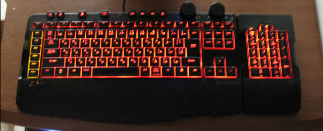 10キー移動可能 赤く光るマイクロソフト製ゲーミングキーボード Microsoft Sidewinder X6 Keyboard Agb のレビュー ジグソー レビューメディア