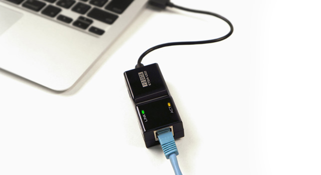 不安定な無線ネットワークを有線LANで解消！USB2.0でギガビットネットワーク化「ETG4-US2シリーズ」
