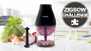 ZIGSOWチャレンジ第9弾!簡単ワンプッシュで食材を均一カット!マルチチョッパー(HR2509/95)