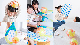 ミズノのキッズ向け運動あそびグッズ「フワッシュラケット」「ディンプルボール」で楽しく運動