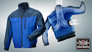 ~猛暑の過酷な作業現場に涼風を~ ミズノ「エアリージャケットTOUGH」