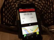 走行中の様子2:画面のアップ。