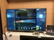 設定変更は必須。画面はフルHD用の「中」。4kだと「低」にする必要あり