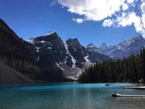 ロッキー・モレーン湖 初めての撮影プライベート旅行