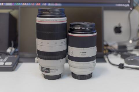 EF100-400㎜とRF70-200㎜