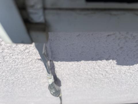 屋外LANケーブルとジョイント部