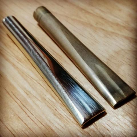 真鍮パイプをカットして作ったシガレットホルダー