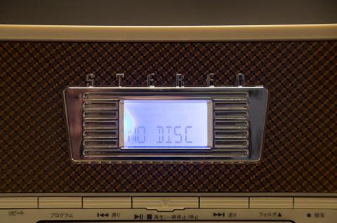 CDモード時表示パネル(ディスク、メディア無し状態)