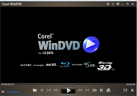CorelのWinDVDが使える