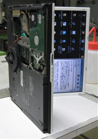 セーフモードでCPUファンの動きをチェックする模様