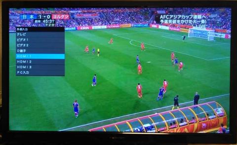 入力切替操作時