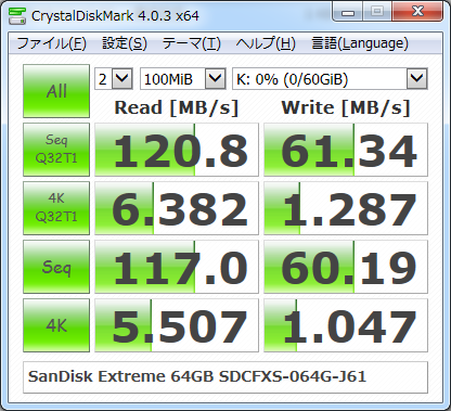 Crystal Disk Mark 4.0.3