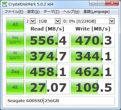 Crystal Disk Mark 5.0.2