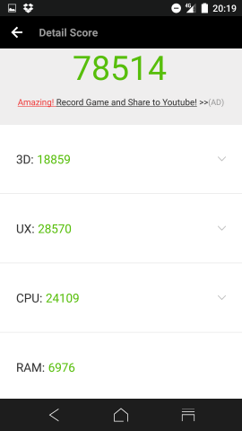 ▲AnTuTu Benchmark v6.2.7