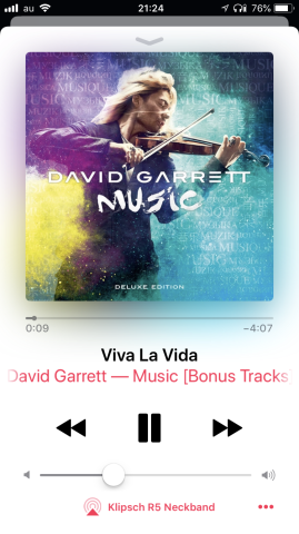 ▲Klipsch R5 Neckbandと下部に表示されている