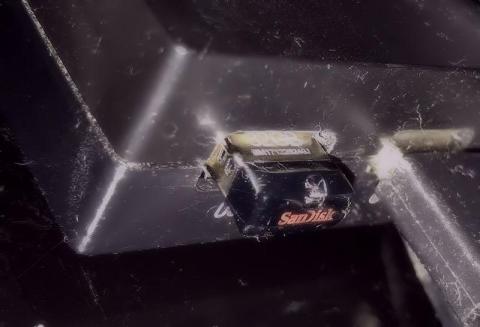 ▲USBハブに挿した状態