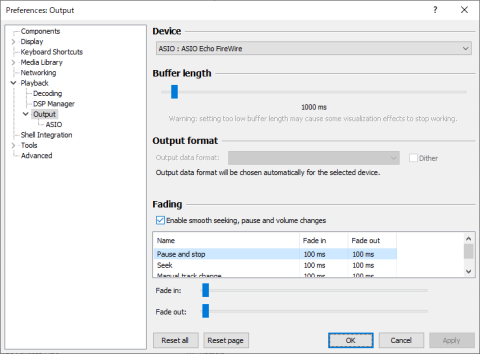 ▲foobar2000はASIOで使うのがベター