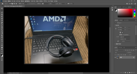 ▲Adobe Photoshop 2022も軽快に動作