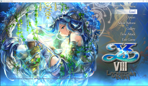 ▲起動時メニュー画面