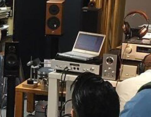 ▲某オーディオ店のイベント。メーカーさんの音源をDACで鳴らすためにNX3が活躍しました