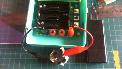 チョークコイルを計測中