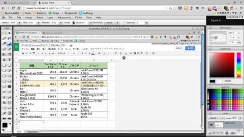 ペイント・アプリ(SumoPaint)