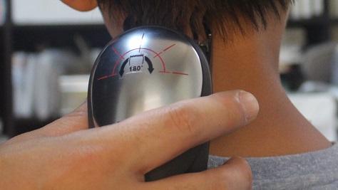 普通のバリカンだとこうです