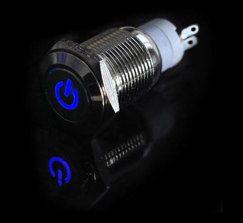 照光式プッシュスイッチON/OFFロゴ入り