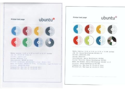左が今回のインク右がネットに挙げられていた物