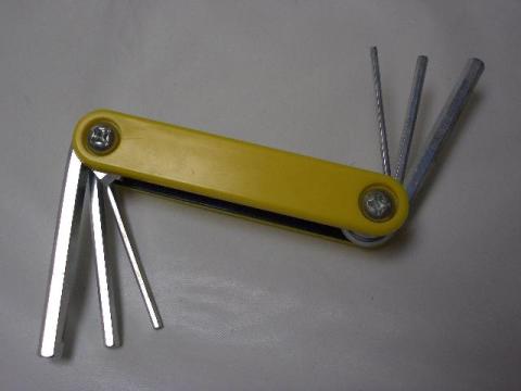 折り込み6角棒レンチ(伸縮)