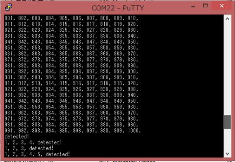PIRセンサを取り付けてモニタしました。動きが無いまま約16分経つとLEDを明滅させるのですが、上手く動いてくれました。
