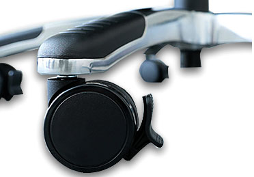 互換性のあるロック付きキャスター(オプション)