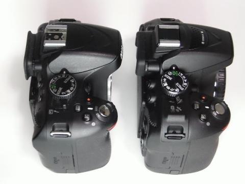 左:D5100,右:D5300