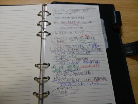 汚い字ですので、雰囲気だけ見てください。中身を読もうとすると頭痛や嘔吐に見舞われる恐れがあります。