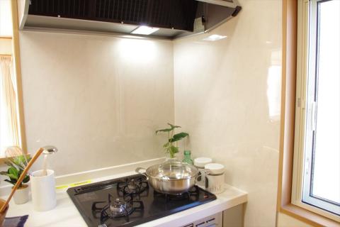 調理はガスです。