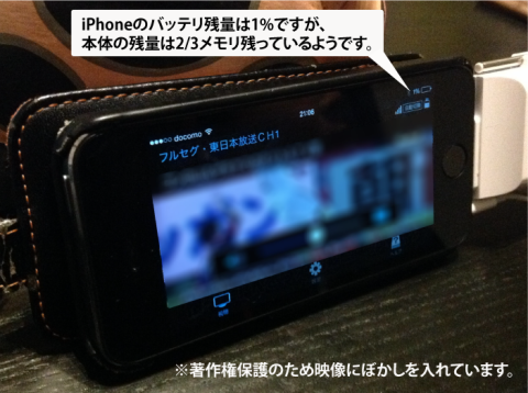 本体よりもiPhoneのバッテリ持ちが課題