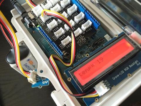 完成したエアコン制御装置