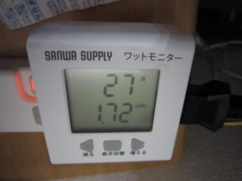 ブラウザを広げている程度では26~7Watt