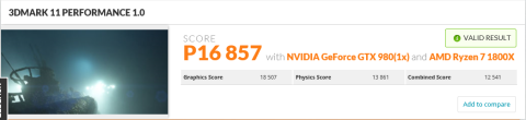 3DMark11 score